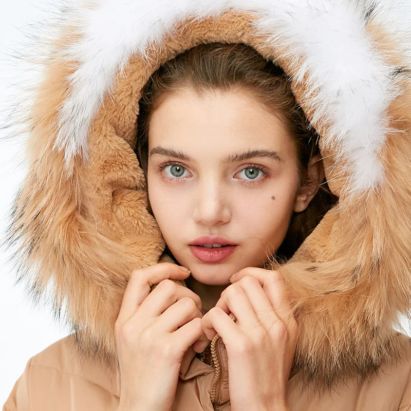 Vero Moda женский Цвет Соответствующие косы волос воротник с капюшоном длинный пуховик | 318312506