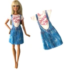 Новая кукла NK, модное платье, повседневная одежда, юбка, Милая Вечеринка, наряд для куклы Барби, аксессуары, милая девочка, детская игрушка 282C 6X