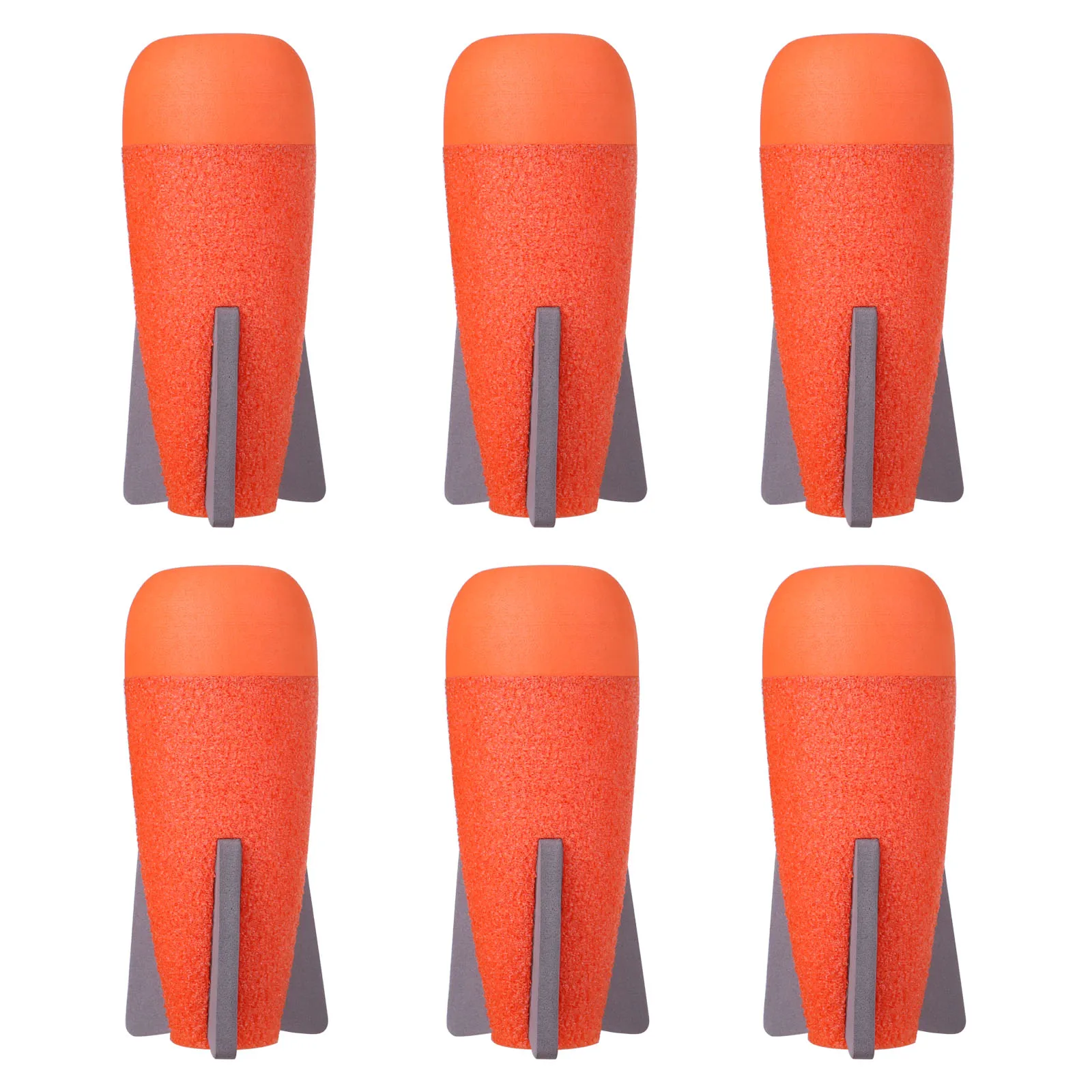 

3pcs / 6Pcs EVA Hollow Foam Dart Missile for Nerf Grenade Blaster Drop Shipping - Orange Head + Grey Sponge