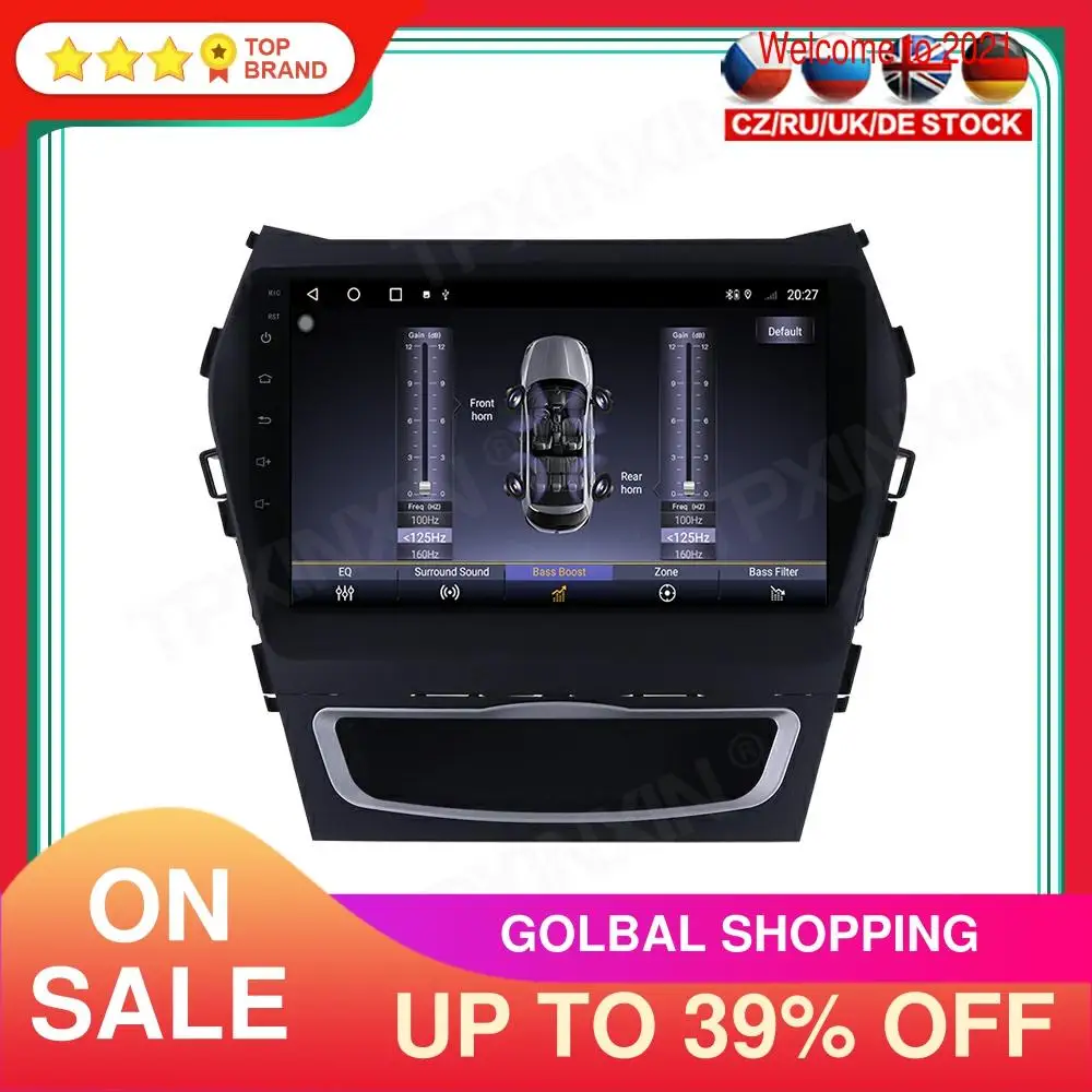 

6+128G Android For Hyundai IX45 Santa Fe 2014-2018 Car Gps Navigation Stereo Unit Multimedia Player Radio Tape Recorder Headunit