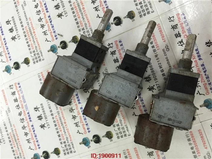 1pcs/lot Used Japan ALPS 18-type double with a motor potentiometer 30K special DX2 handle length 25MMF 6 feet