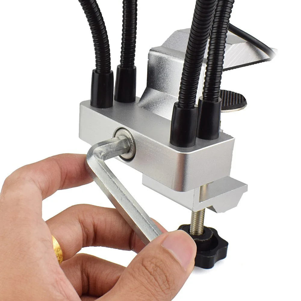 Led Lamp Magnifying Glass Maintenance Table 360 Degree Rotation Repair Tool Board Welding Assistant | Инструменты