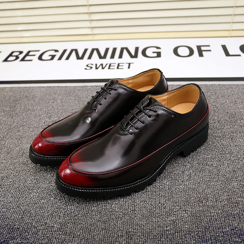 

Men's shoes 2019 autumn and winter leather luxury high quality brand comfortable formal 39 leather slippers waterproof non-slip