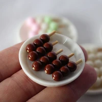 doll house mini japanese fish balls glutinous rice balls rice cake skewers food play dollhouse dolls accessories