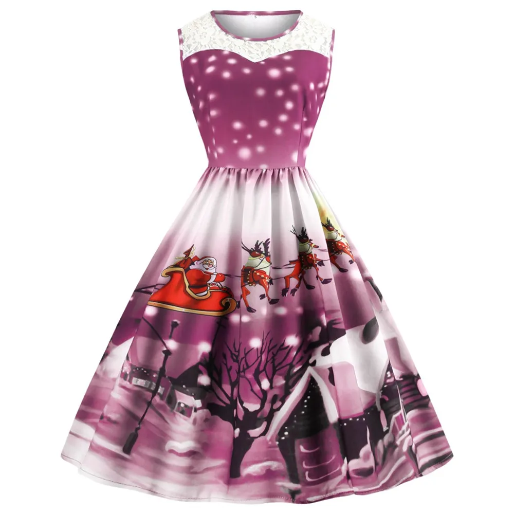 Осенне зимний Рождественский костюм платье с поясом женское рождественское