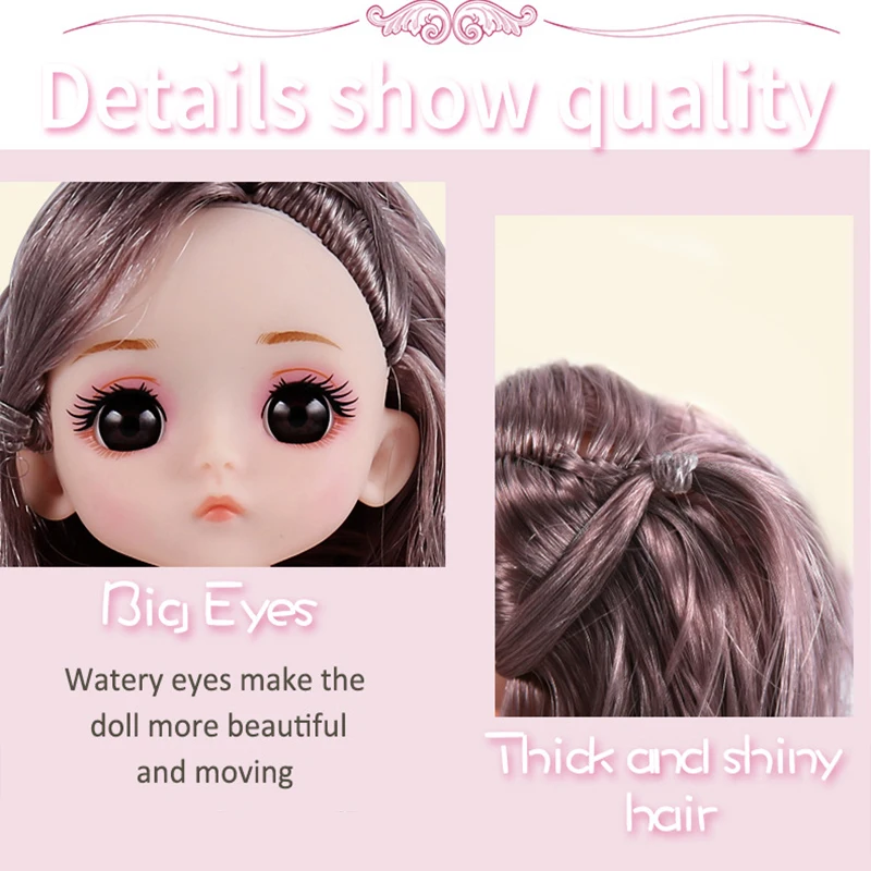 Модная мини кукла для девочек 16 см BJD 13 подвижных шарнирных кукол Bjd длинные