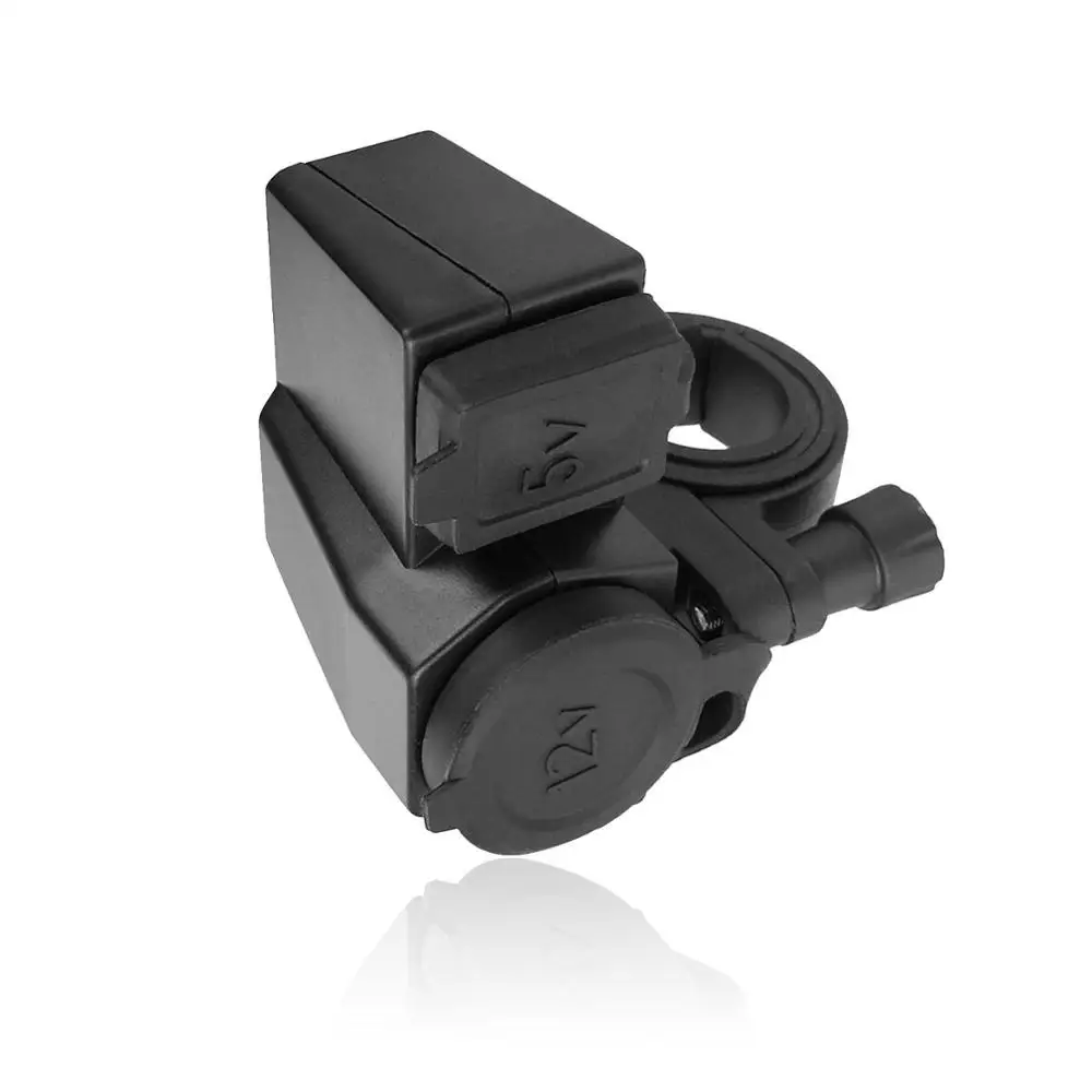 WUPP Водонепроницаемый держатель на руль мотоцикла 2.1A зажим USB зарядное устройство