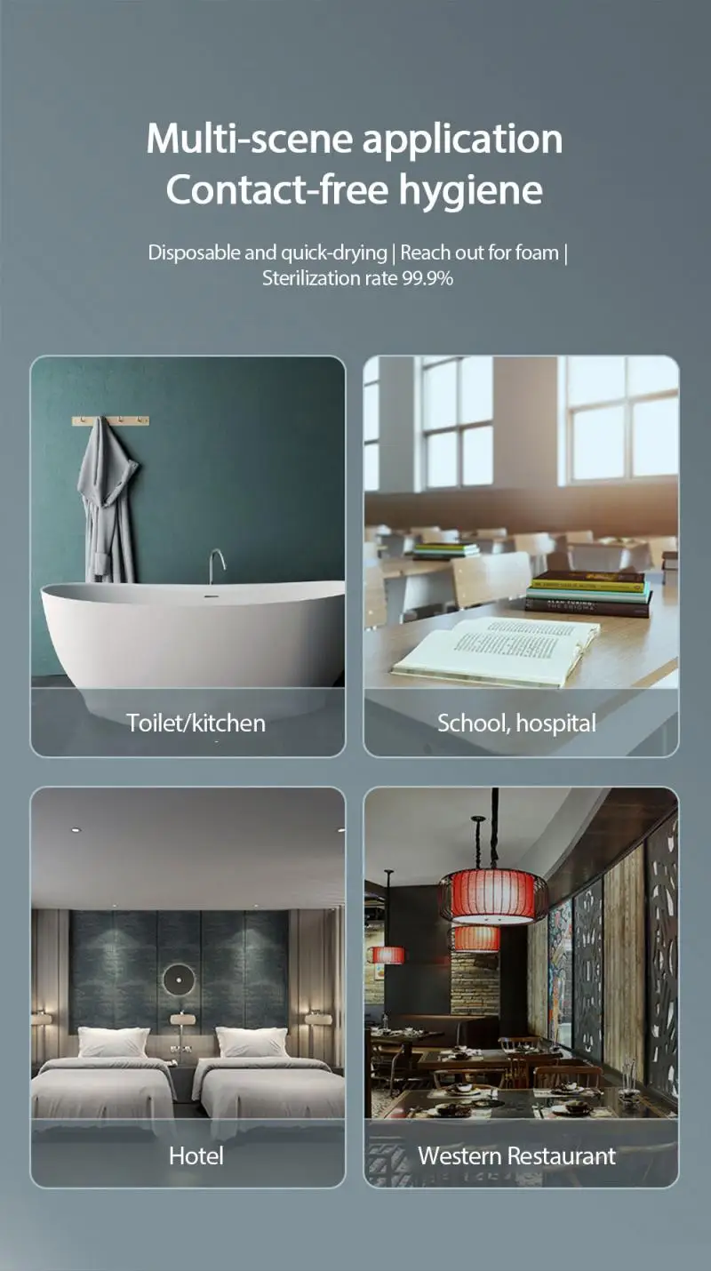 

Intelligent Automatic Sensor Foam Washing Mobile Phone Infrared Sensor Foam Soap Dispenser Touch Switch Bathroom Soap Dispenser