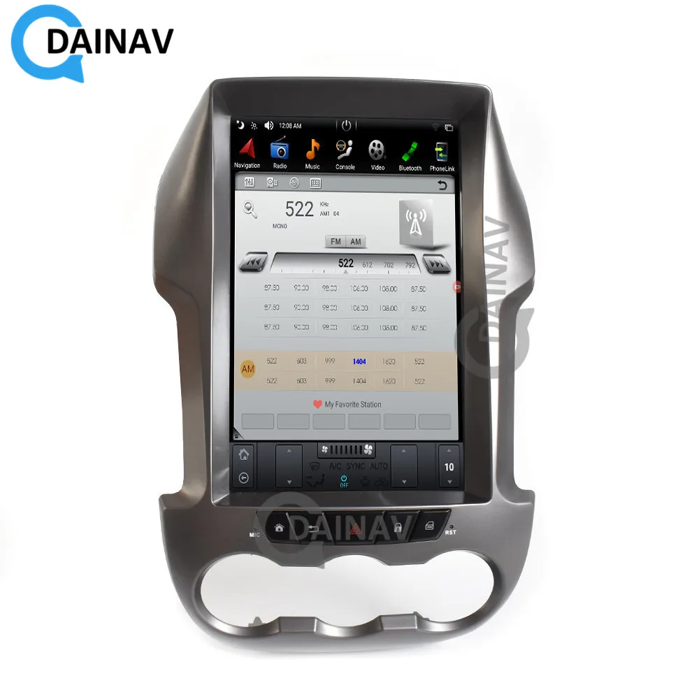 12 1 дюймовый автомобильный DVD плеер с GPS навигацией для Ford Ranger/F250 2011 2019 Android