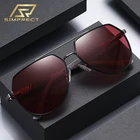 SIMPRECT поляризованные очки солнечные мужские 2021 UV400 Анти-УФ Высокого качества бренд люкс дизайнер пилот модные ретро винтажные антиблик вождение солнцезащитные очки