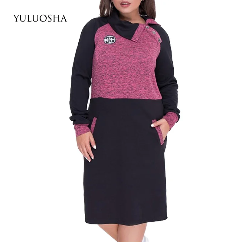 

YULUOSHA 5XL6XL Formal Dress Evening Gown A-Line Pockets Dress Long Sleeve Long Sleeve Evening Dress Vestidos De Fiesta De Noche