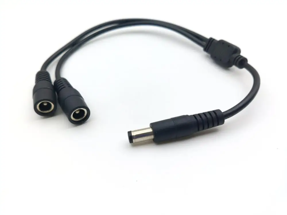 

DC ADAPTER DC 5.5X2.5MM Male TO 5.5X2.5MM 2 Female Power Adapter CCTV Camera