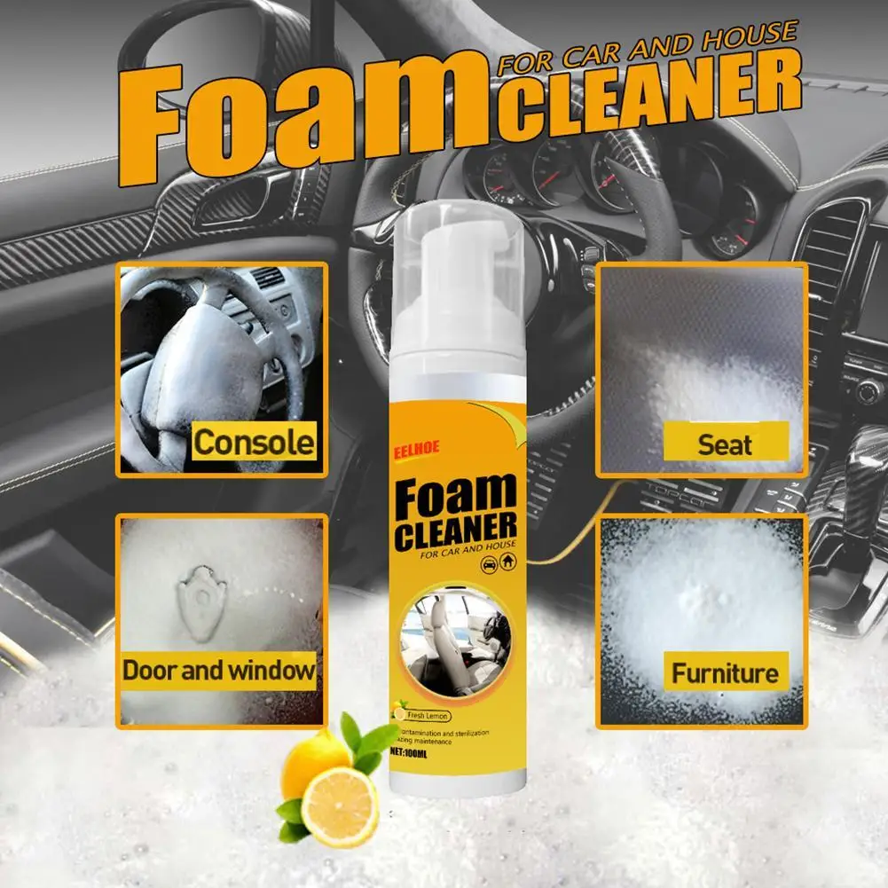 

30-150ml New Multi-functional Foam Clean All-purpose Foam Cleaner Artifact Strong Foam Spray Cleaner Car Interior Cleaning Agent