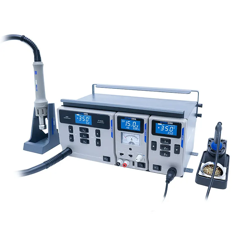

ATTEN 3 in 1 Digital Hot Air Heat Gun BGA Rework Solder Station Electric Soldering iron Station MS-300