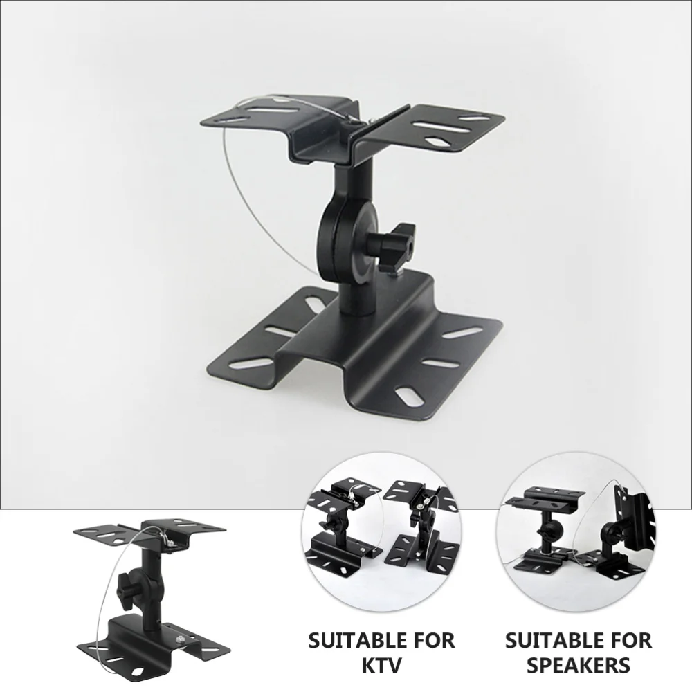 

Rotatable Wall-mounted Rack Steel Gear Style Audio Speaker Bracket for KTV Home