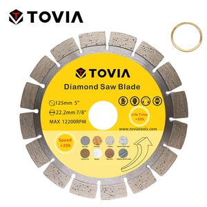 TOVIA Диск алмазный отрезной сегментный ф 125х22,2 мм., тонкий, сухое резание MATRIX Professional алмазный диск электроинструмент  лезвие ушм