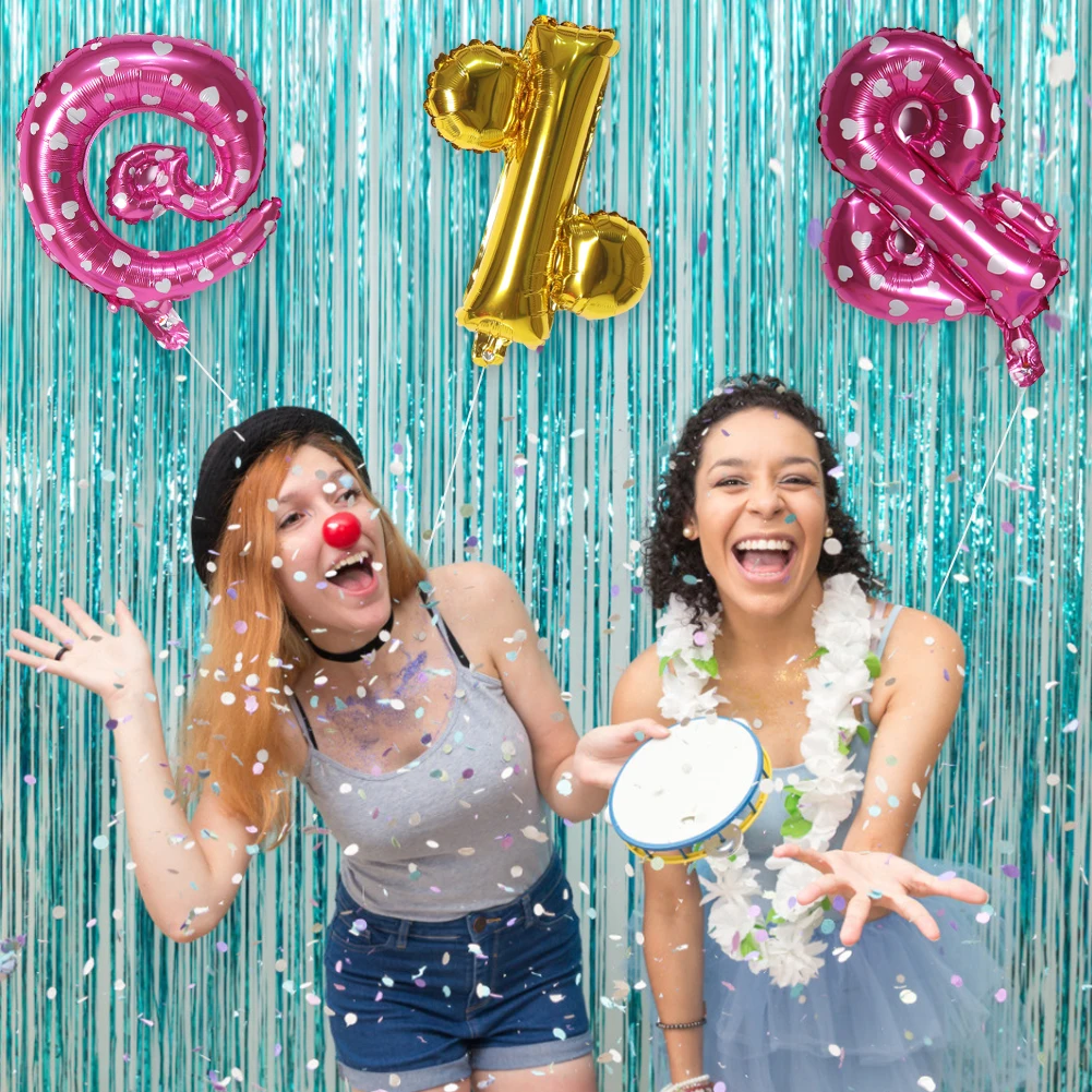 6 шт 16 дюймов Фольга на день рождения воздушные шары гелиевые символ Марк шар с