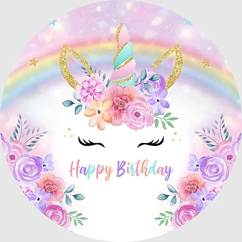 Цветок Единорог день рождения фон baby shower детская юбка радужных цветов для