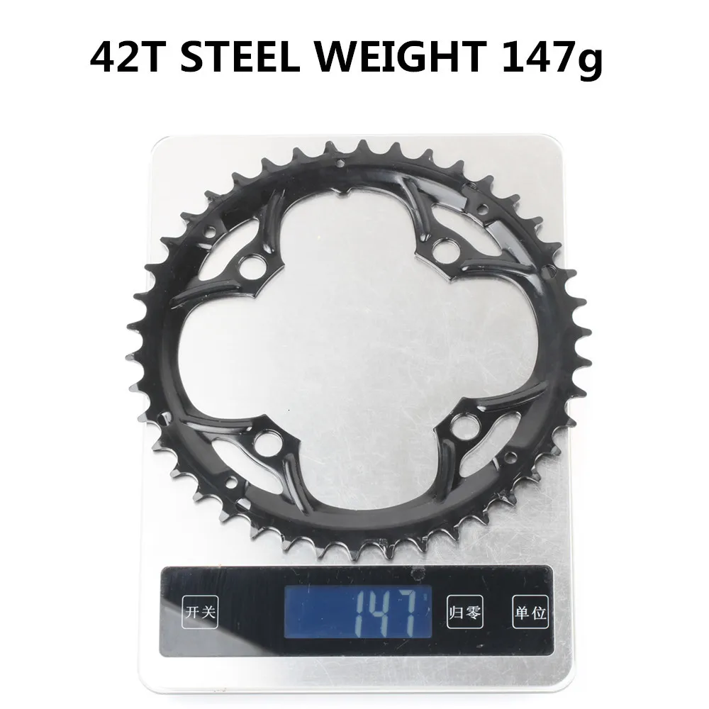 Круглая цепь MTB горный велосипед 104BCD 22T 24T 32T 34T 38T 42T 44T шатуны стали алюминиевый сплав зубная пластина запчасти