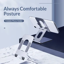 ORICO Desk Phone Stand Holder Universal Foldable Desktop Tablet Stand for iPhone Samsung Xiaomi iPad Tablet Metal Mount,LST