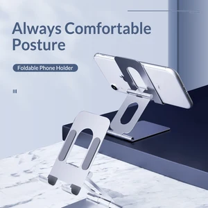 orico desk phone stand holder universal foldable desktop tablet stand for iphone samsung xiaomi ipad tablet metal mountlst free global shipping