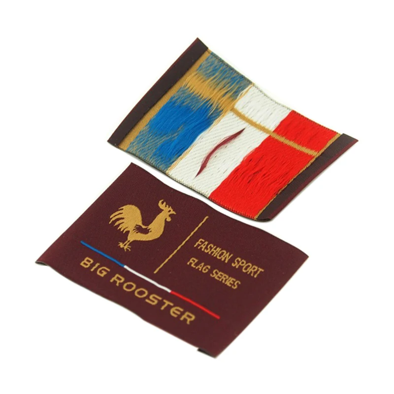 

custom gigh-density fabric sewing labels for sewing large woven label personalized logo custom for cloth fabric main label