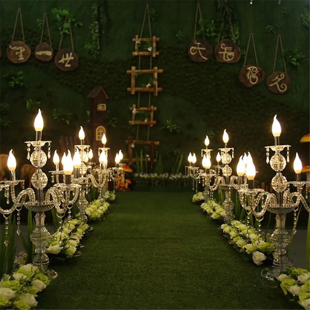 55 см до 150 высокий Upscal стол центральный акриловый кристалл свадебные канделябры