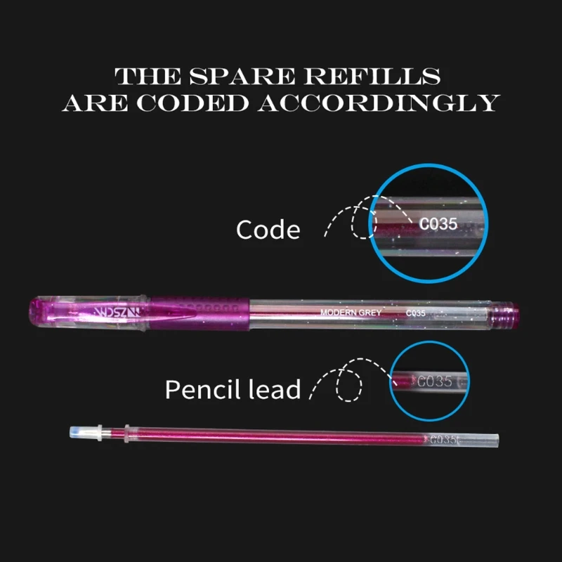 

60 Pcs 1.0mm Colored Gel Pens with Storage Bag Coloring Drawing Markers Writing Tool Office School Stationery Student Gifts