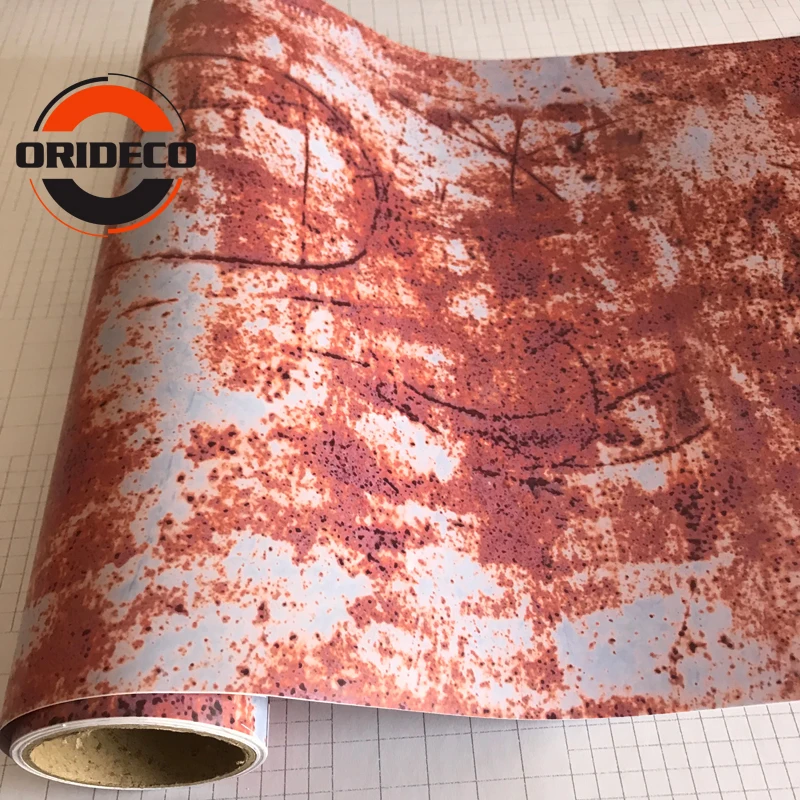 50 см ширина ржавчины виниловая пленка ржавый камуфляж для автомобиля железные