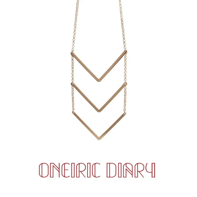 Ожерелье ONEIRIC с геометрическим рисунком для женщин массивное модное Ювелирное