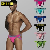 hot sale cotton breathable gay men sexy underwear thong men jockstrap patchwork sissy panties mens thongs and g strings sexi