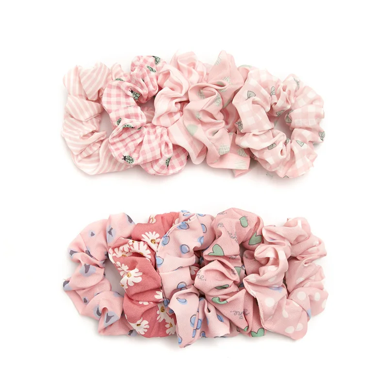 2020 новый дизайн розовые резинки набор из 10 предметов оптовая продажа для девочек