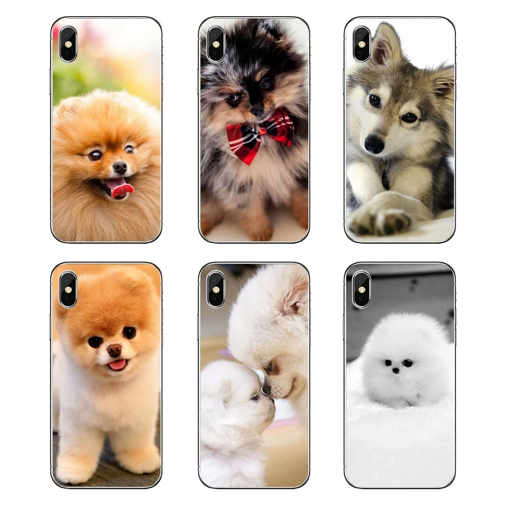 Мягкий прозрачный просвечивающийся чехол Чехлы шпиц собаки для Xiaomi Redmi 4x S2 3S Note 3 4