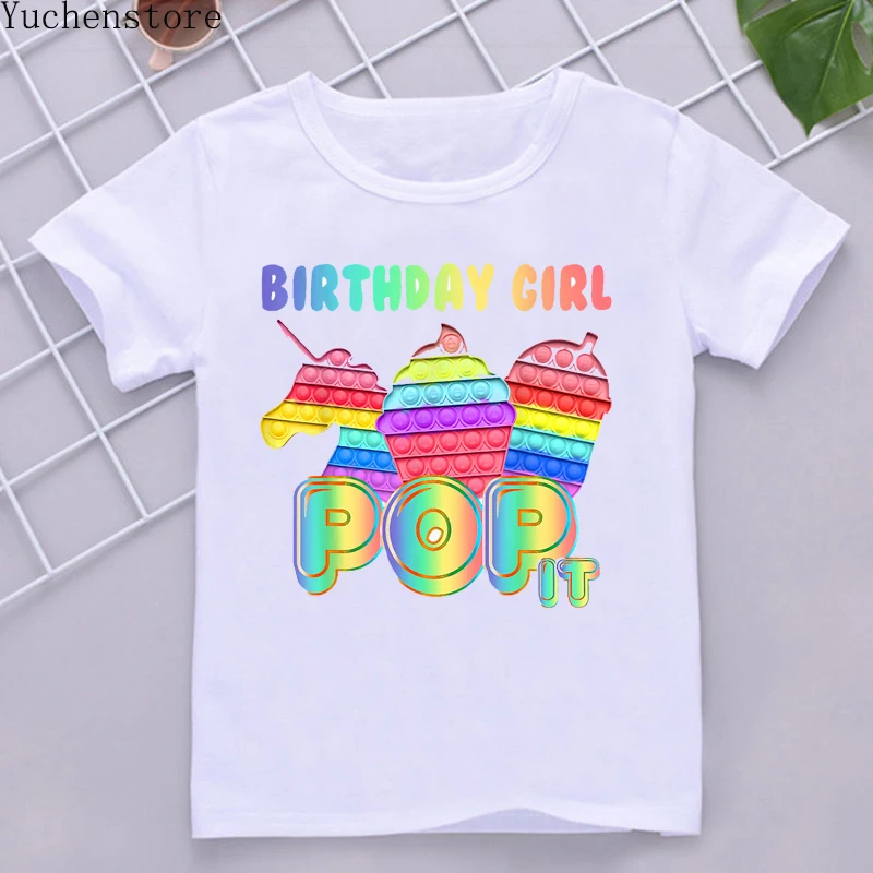 

2022 Милая Радужная кавайная футболка с пятиконечными звездами унисекс футболка поп ит поп с принтом OnT-Shrit для мальчиков и девочек Футболка ...