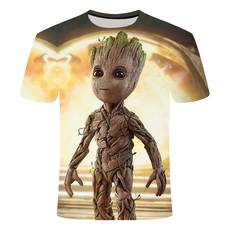 

2021 Groot Summer Men's and Women's 3DT Shirts
