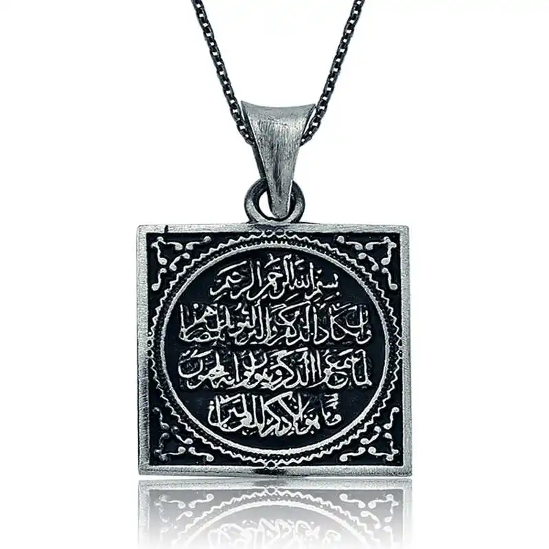 

Real Silver 925 Jewelry Silver Evil Eye Prayer Lady Necklace