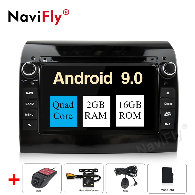 NaviFly Android 9,0 Восьмиядерный автомобильный DVD gps навигационный плеер для FIAT DUCATO автомобильный Радио стерео плеер с поддержкой Wi-Fi OBD DAB - Цвет: 16G camera DVR