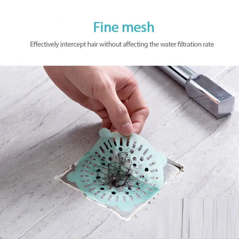 

Universal Disposable Sink Filter Anti-blocking Hair Catcher Hair Stopper Kitchen Bathroom Shower Drain Cover Net Stickers