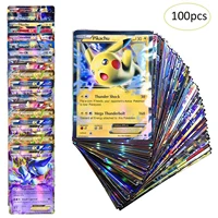 100pcsbox for pokemon gx cards vmax english shining trading collectible game card booster box best selling kid takara toys gift