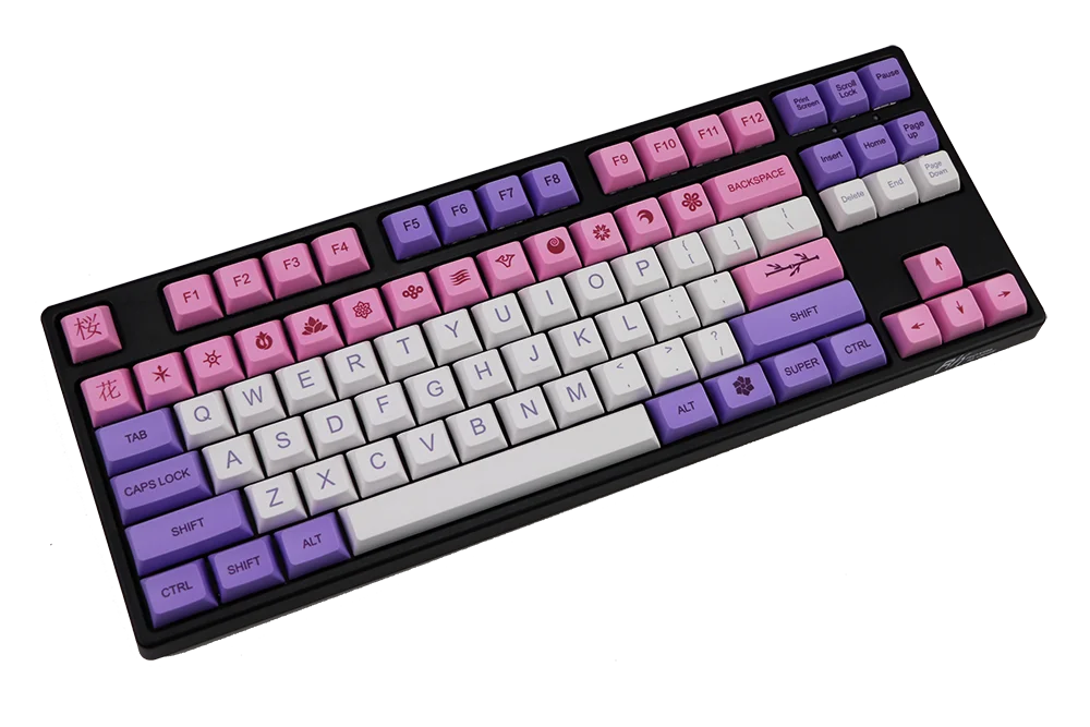122 клавиш dye subbed keycap толстые PBT xdas профиль колпачки для 61 87 104 MX механическая клавиатура