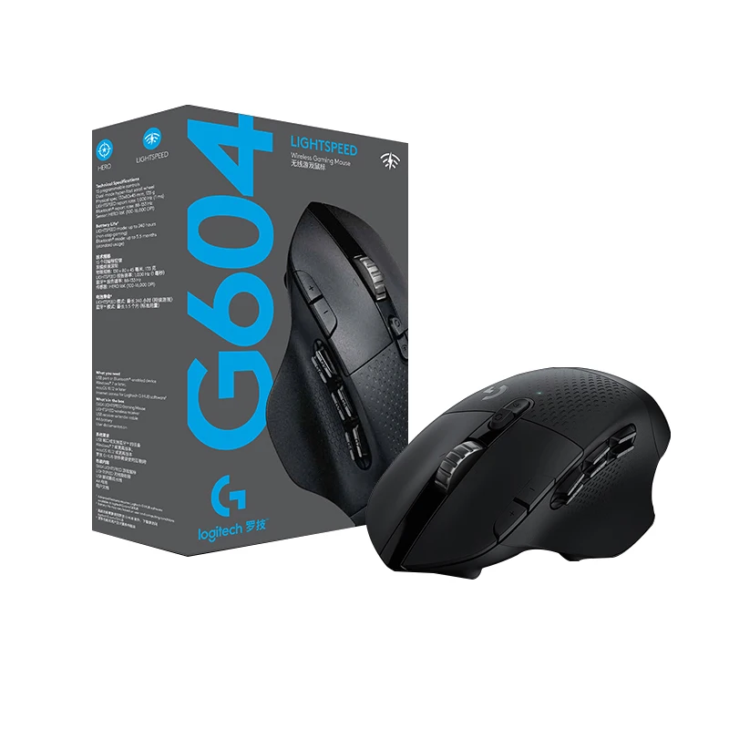 Logitech New G604 LIGHTSPEED Wireless Gaming Mouse Bluetooth Mouse Dual Connectivity for Laptop PC Gamer Mouse Gaming