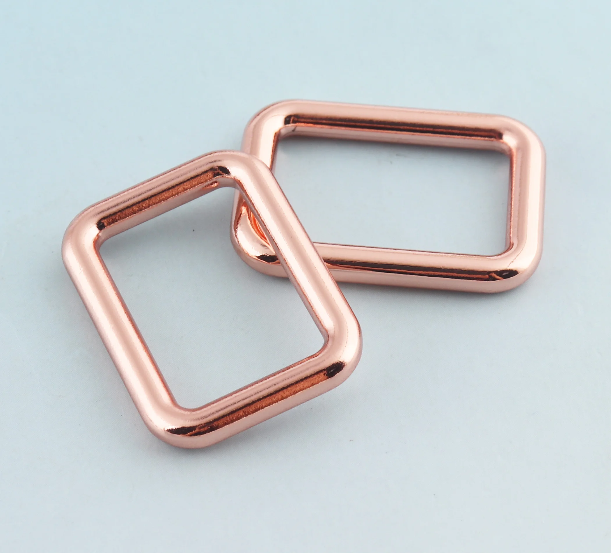 

Rose gold Rectangular buckles 6pcs 25mm Alloy Rectangle buckles for Webbing Strap Leathercraft Hardware Bag Accesories