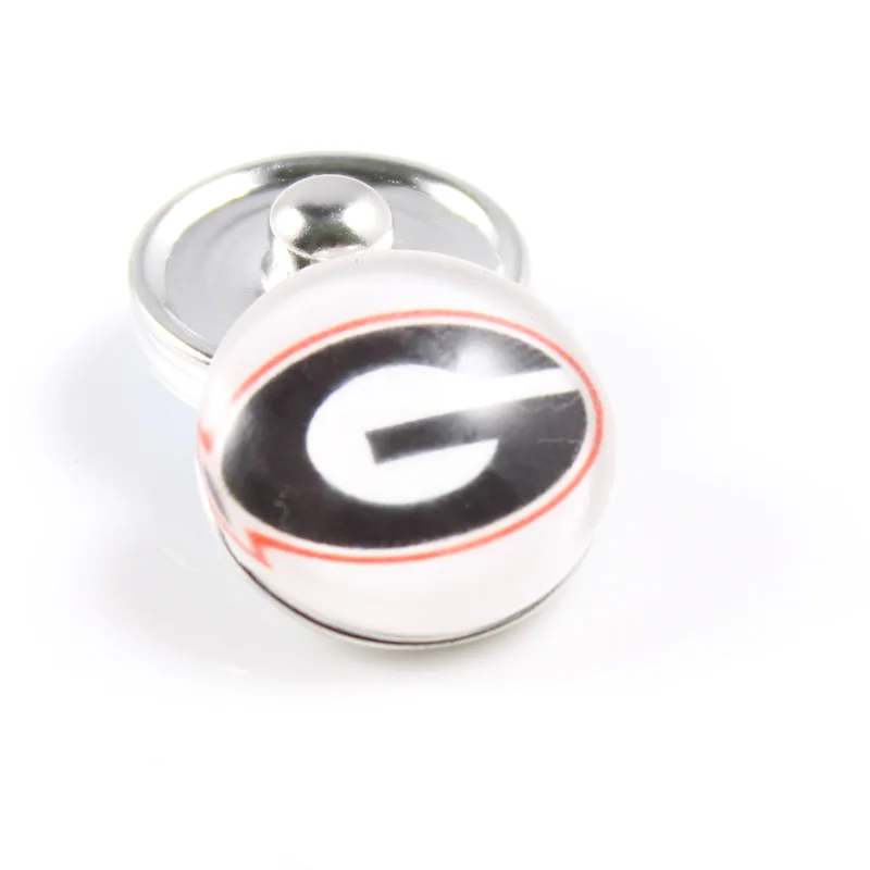 20 шт./лот кнопки Подвески в виде грузинского бульдога университетский Футбол