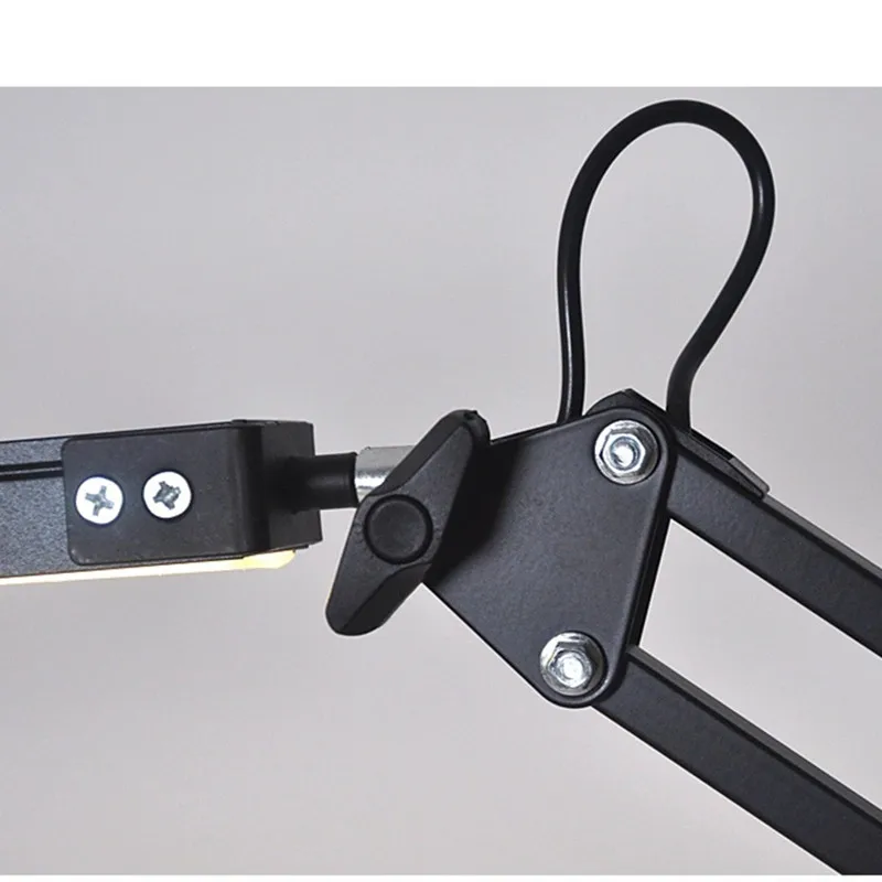 Настольная лампа 12 Вт складная с металлическим зажимом 10 режимов регулируемая