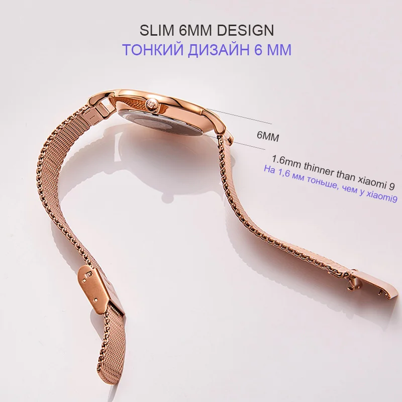 Женские наручные часы Bestdon тонкие модные минималистичные кварцевые Xfcs золотого