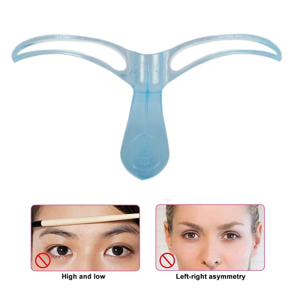

Plastic Eyebrow Stencil Ruler Template Shaper Caliper Eyebrow Makeup Tools