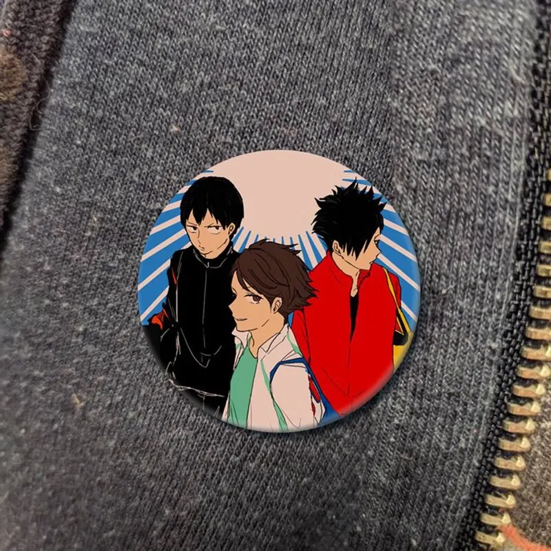 Значок аниме два юаня для волейбола и дня ветра 58 мм значок костюма - купить по