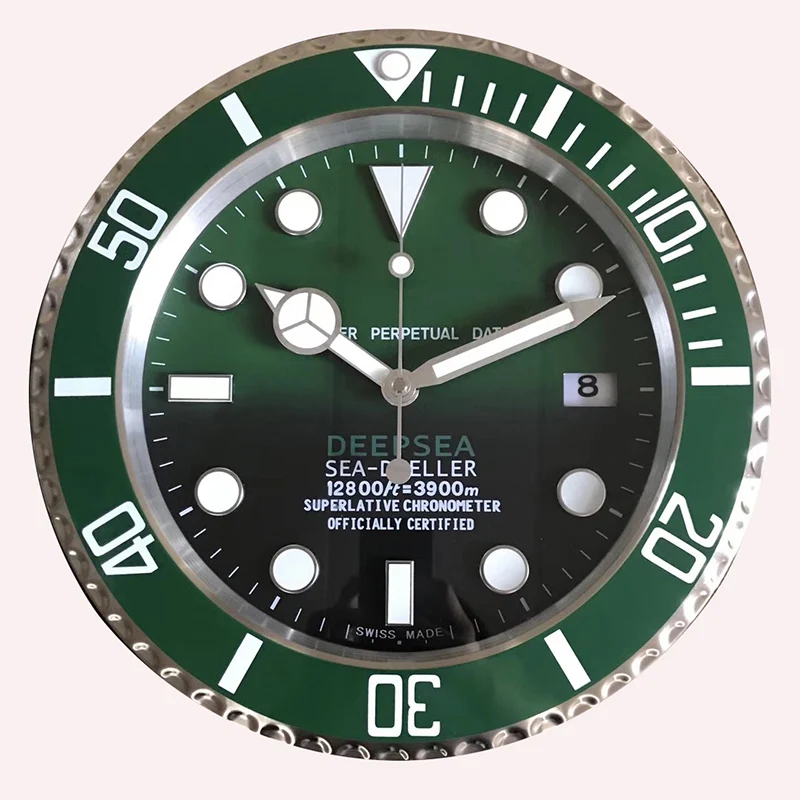 Светящийся Топ Дизайн качественные металлические часы настенные в форме с