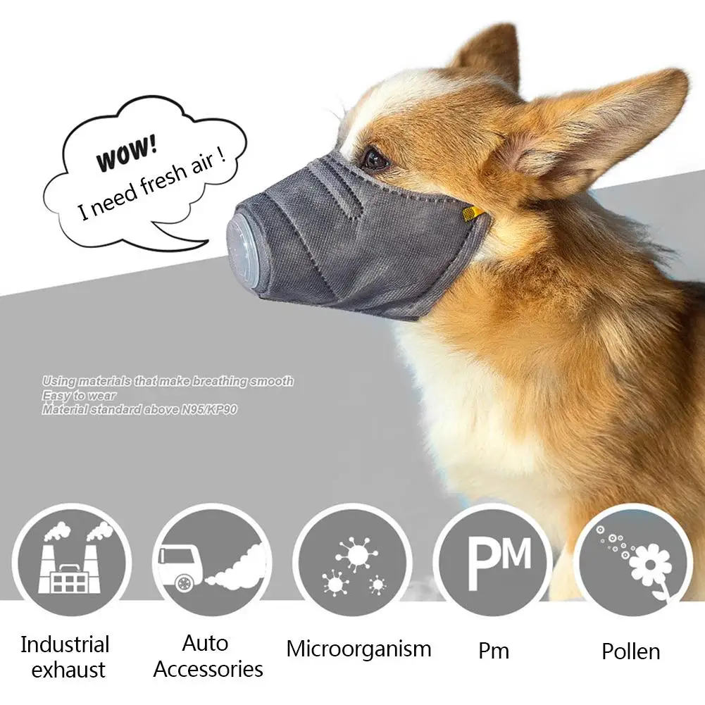 1/2/3 шт. хлопковая маска для рта собак|Аксессуары собак| |