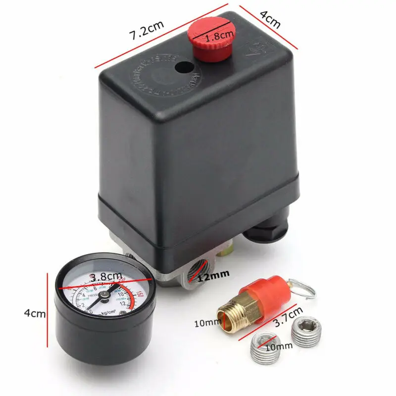 100% Фирменная Новинка 175psi 4 Порты и разъёмы переключатель давления для воздушного